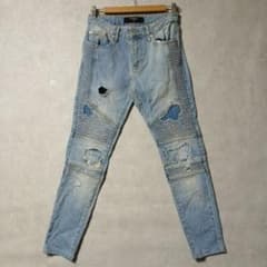 REPRESENT リプレゼント バイカーデニム クラッシュ ダメージ ジーンズ