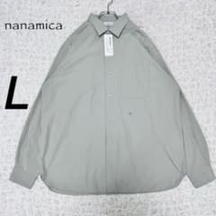 『タグ付き』　nanamica 長袖シャツ　SUGF360U グレー　【L】 タグ付き』 nanamica 長袖シャツ SUGF360U グレー 【L】 - メルカリ