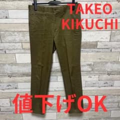 【値下げOK】TAKEO KIKUCHI チノパン オリーブ　2（M）のサムネイル