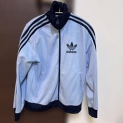 adidas アディダス トラックジャケット ライトブルー XLのサムネイル