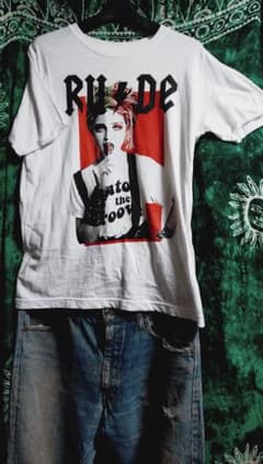ITALY製RUDE マドンナグラフィックTシャツ Мのサムネイル