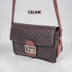CELINEセリーヌ 馬車金具 マカダム柄 ショルダーバッグ ヴィンテージ