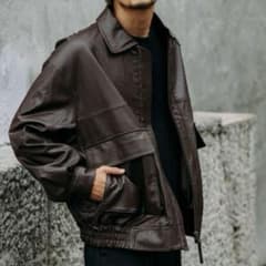 FREAK'S STORE ブラウン レザージャケット メンズのサムネイル