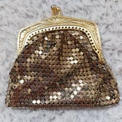 レディースゴールドメタリックコインケースがま口のサムネイル