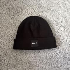 HUF 黒 ニット帽のサムネイル
