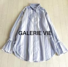 美品【GALERIE VIE】コットン ロングタイシャツ3万のサムネイル