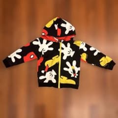 BABYDOLL Kids Mickey Mouse Hoodie, Size 120cm