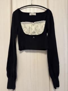 ANDMARY 長袖ニット ブラック Fのサムネイル