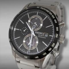 稼働】SEIKO セイコー V172-0AP0 ソーラー クロノグラフ 黒 - メルカリ