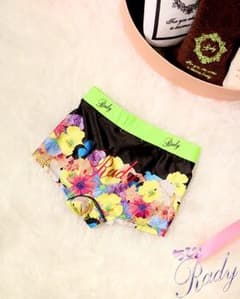 新品❤️ちびRady トロピカルフラワー おませパンティ ボクサーパンツのサムネイル