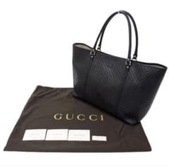 極美品✳︎ GUCCI グッチ レザートートバッグ 保証書付き - メルカリ
