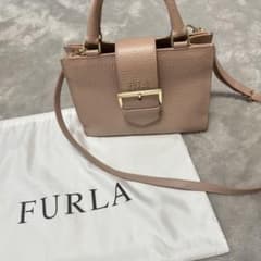FURLA ピンク レザー ショルダーバッグ 保存袋付きのサムネイル