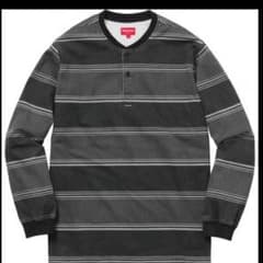 値下げました！Supreme stripe twill henleyのサムネイル