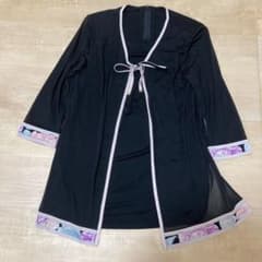 LEONARD レオナール カンカン素材 花柄トリム レイヤードチュニック 40 LEONARD レオナール カンカン素材 花柄トリム レイヤードチュニック 40