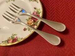 ☆上品なパール☆美品☆】クリストフル パール ケーキフォーク ペア