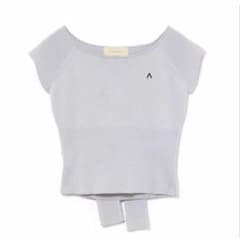 andmary Elle ribbon knit tops - メルカリ