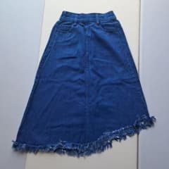 MPS デニムスカート 100cm フリンジ裾のサムネイル