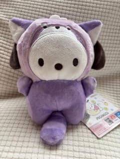ポチャッコ レッサーパンダ着ぐるみぬいぐるみ 紫色 サンリオ