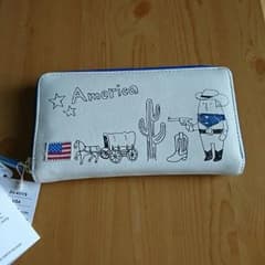 世界の人シリーズAmericaの長財布のサムネイル