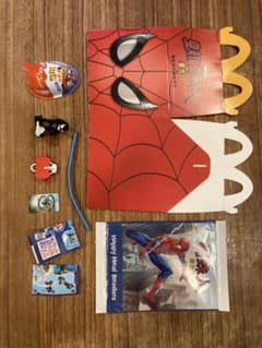マクドナルド スパイダーマン ハッピーセット ボックス＆絵本 台湾