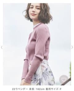 noela 衿プリーツリブニットのサムネイル