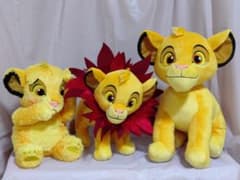 ライオンキング(シンバ)ぬいぐるみ３点まとめ売り