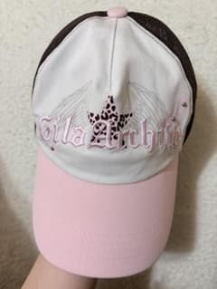 GILAARCHIVEのピンクメッシュキャップ（値下げ中）