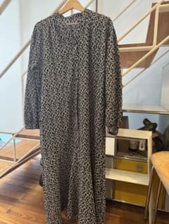 小花柄 ロングシャツワンピース 長袖のサムネイル
