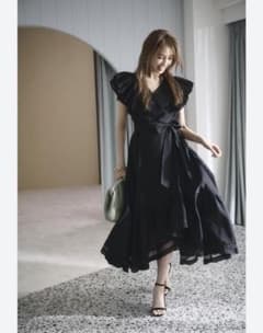 新品未使用】jusglitty美香コラボ カシュクールワンピース M フリル