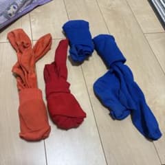 サッカー用ストッキング 3足セット オレンジ レッド ブルーのサムネイル