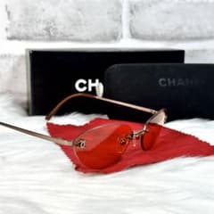 CHANEL サングラス ココマーク オレンジ ブラウン 純正レンズ シャネル