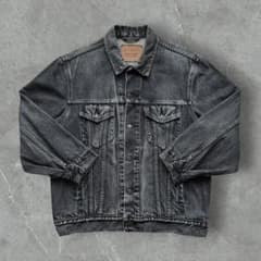 90s 先染め Levi's リーバイス ブラック デニムジャケット 70503のサムネイル