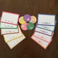 ☆ハンドメイド☆ディズニー コメントカードセットのサムネイル