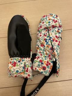 ROXY キッズ　スキー手袋　雪山　ミトンのサムネイル