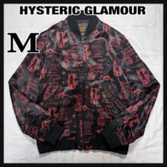 ヒステリックグラマー デビルガール 総柄 レーヨン ブルゾン M 黒 赤 ヒステリックグラマー デビルガール 総柄 レーヨン ブルゾン M 黒 赤