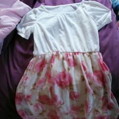 花柄シフォンワンピのサムネイル