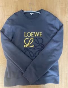 LOEWE ロゴ刺繍 グレー トレーナー - メルカリ