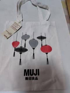 無印良品 MUJI キャンバストートバッグ 提灯柄のサムネイル