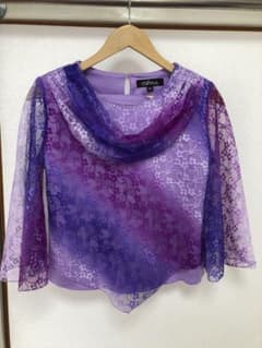 社交ダンス トップス レッスンウェア パープルのサムネイル