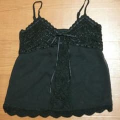[うみうみ様専用]レース編みシフォンキャミソールのサムネイル