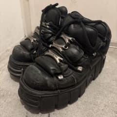 NEW ROCK ブラック 厚底スニーカーのサムネイル