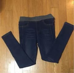 裏起毛 デニム スキニー 試着のみのサムネイル