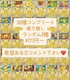 T*o様 30th ピカチュウ 3種セット 被り無まとめ売りのサムネイル