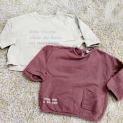 【2点セット】長袖Tシャツ（premier）　スウェット（ZARA）　80cmのサムネイル