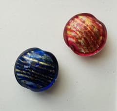 ベネチアンビーズ　約20mmx22mm 大人カラー　2個セットのサムネイル