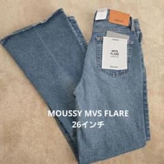新品未使用 MOUSSY デニム MVS FLARE STRETCH サイズ26 - メルカリ