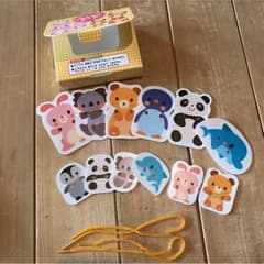 紐通し カード 1歳からの おもちゃのサムネイル