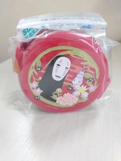 カオナシ 丸型ランチボックス2段(フォーク付) 弁当箱　千と千尋の神隠し　ジブリのサムネイル