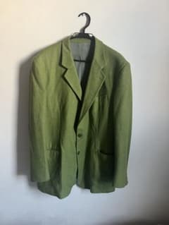 値下げ！【古着】GRUPPO CLARK 緑色　ブレザーのサムネイル
