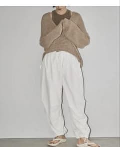 TODAYFUL ナイロン イージーパンツ ホワイトのサムネイル